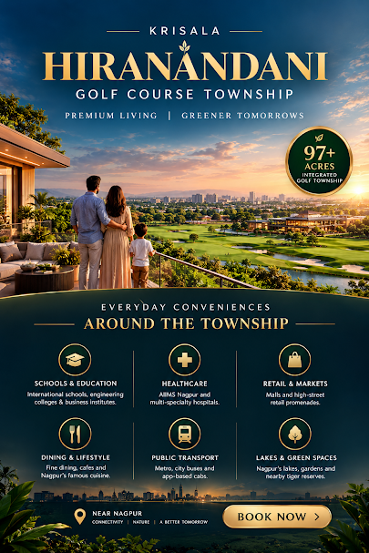 Nagpur surroundings of Krisala Hiranandani Golf Course Township